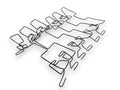 Federkern Federn für die Sitzfläche für Mercedes W123 W126 W116 W123