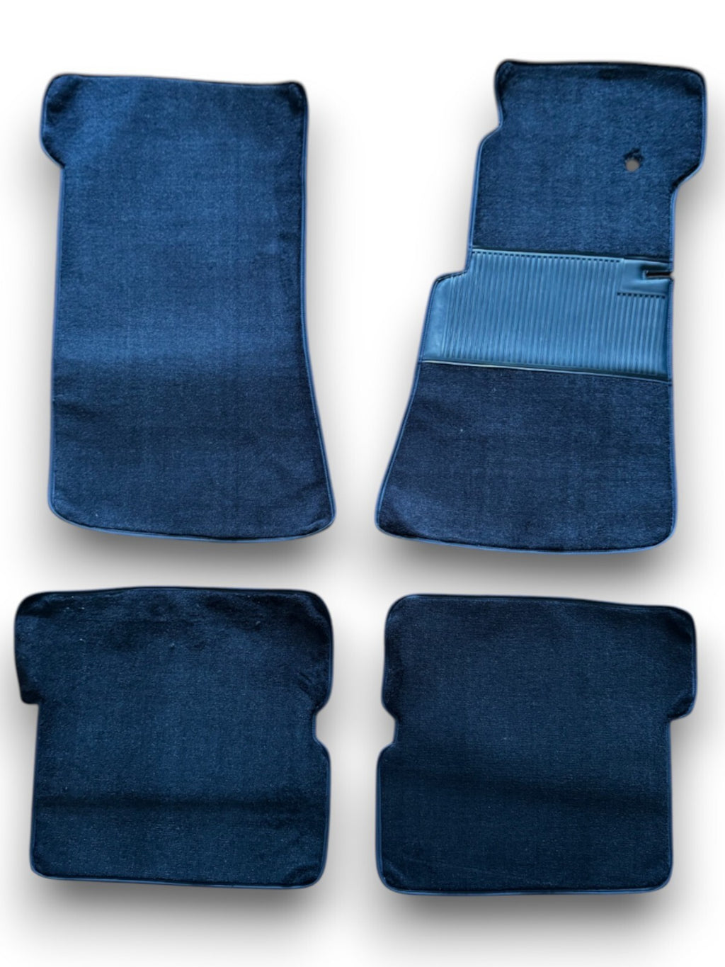 Fußmatten Teppich passend für Mercedes Benz SL107 R107/W107 4 teilig Blau RHD