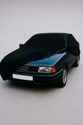Ganzgarage Indoor Stretch Cover Carcover für Audi 80 Cabrio Schwarz.
