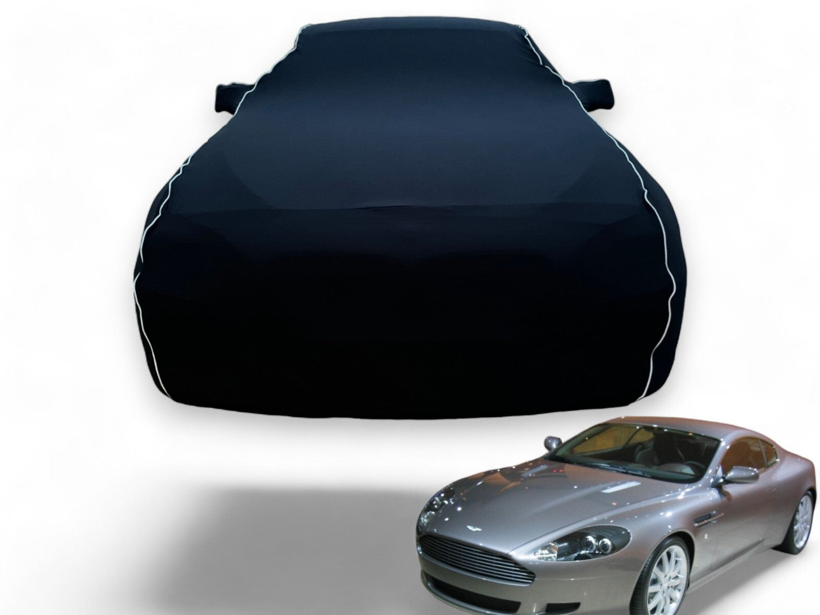 Ganzgarage Indoor Stretch Cover Carcover für Aston Martin DB 9 Schwarz