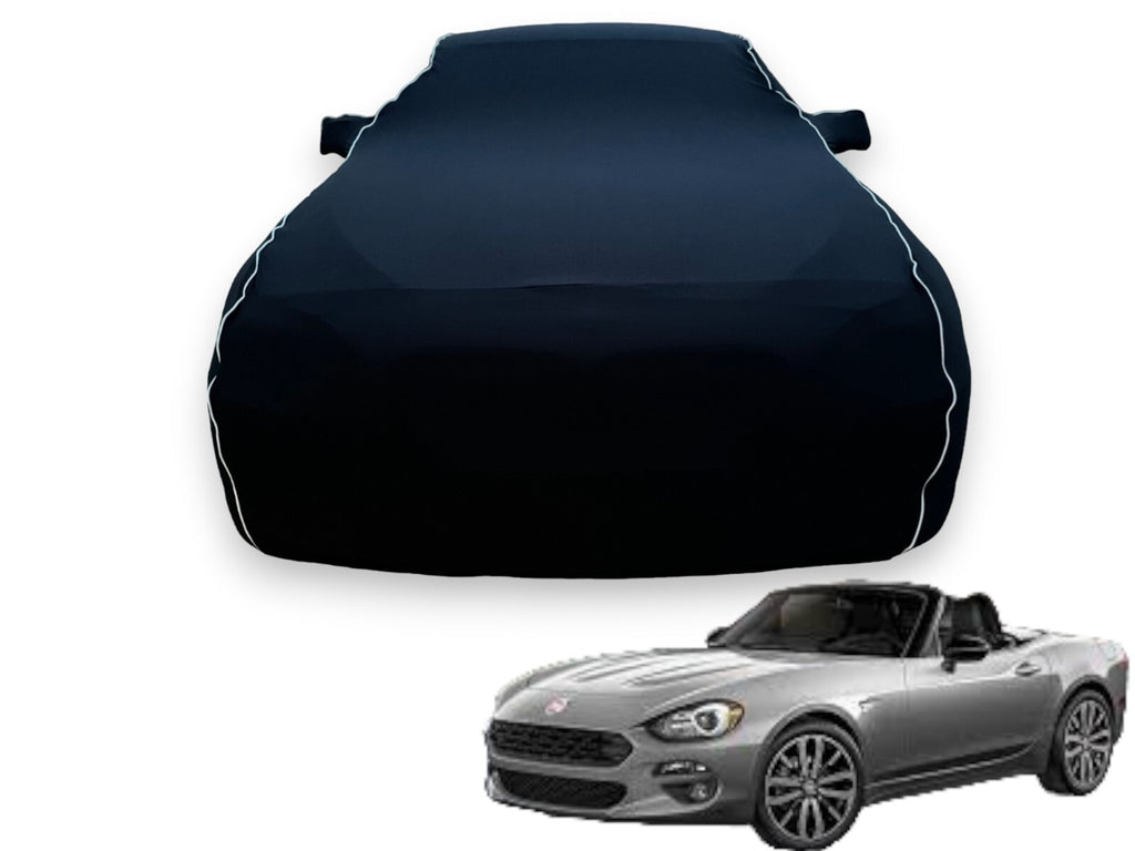 Ganzgarage Indoor Stretch Cover Carcover für Abarth 124 Spider Schwarz.
