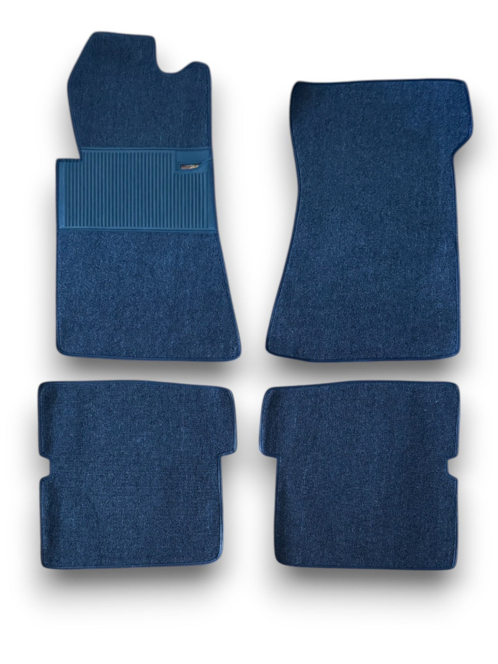 Fußmatten Teppich für Mercedes Benz SL107 R107/W107 4 teilig Blau Schlinge
