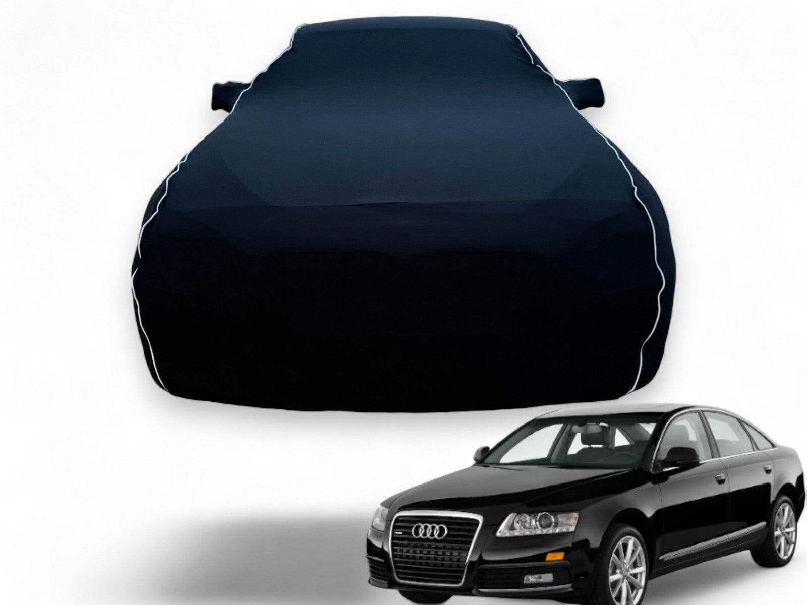 Ganzgarage Indoor Stretch Cover Carcover für  Audi A6 1994-2011 Schwarz
