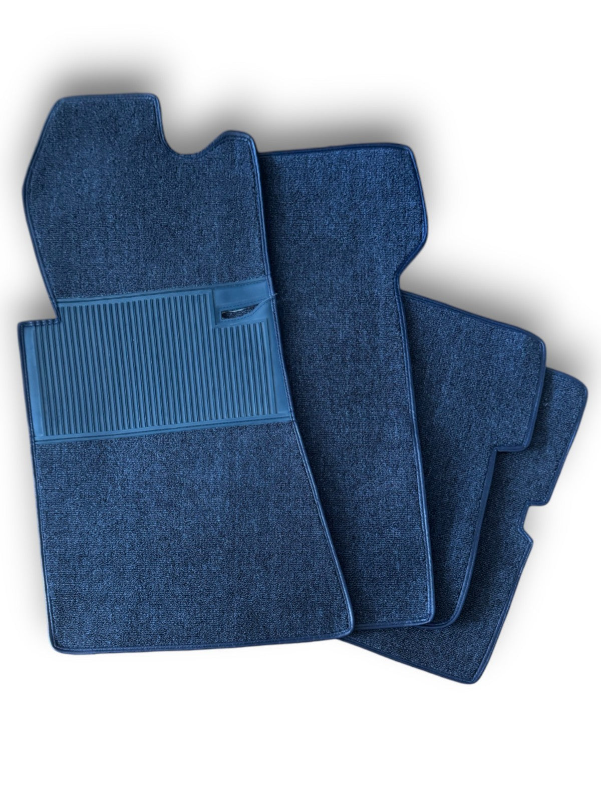 Fußmatten Teppich für Mercedes Benz SL107 R107/W107 4 teilig Blau Schlinge