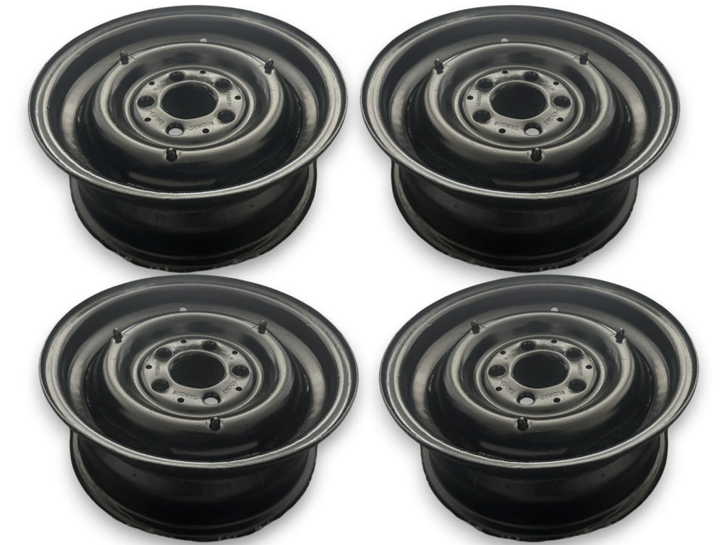 4x Original Mercedes-Benz Stahlfelgen 5Jx13 ET30 W110 W111 W120 Pagode Satz