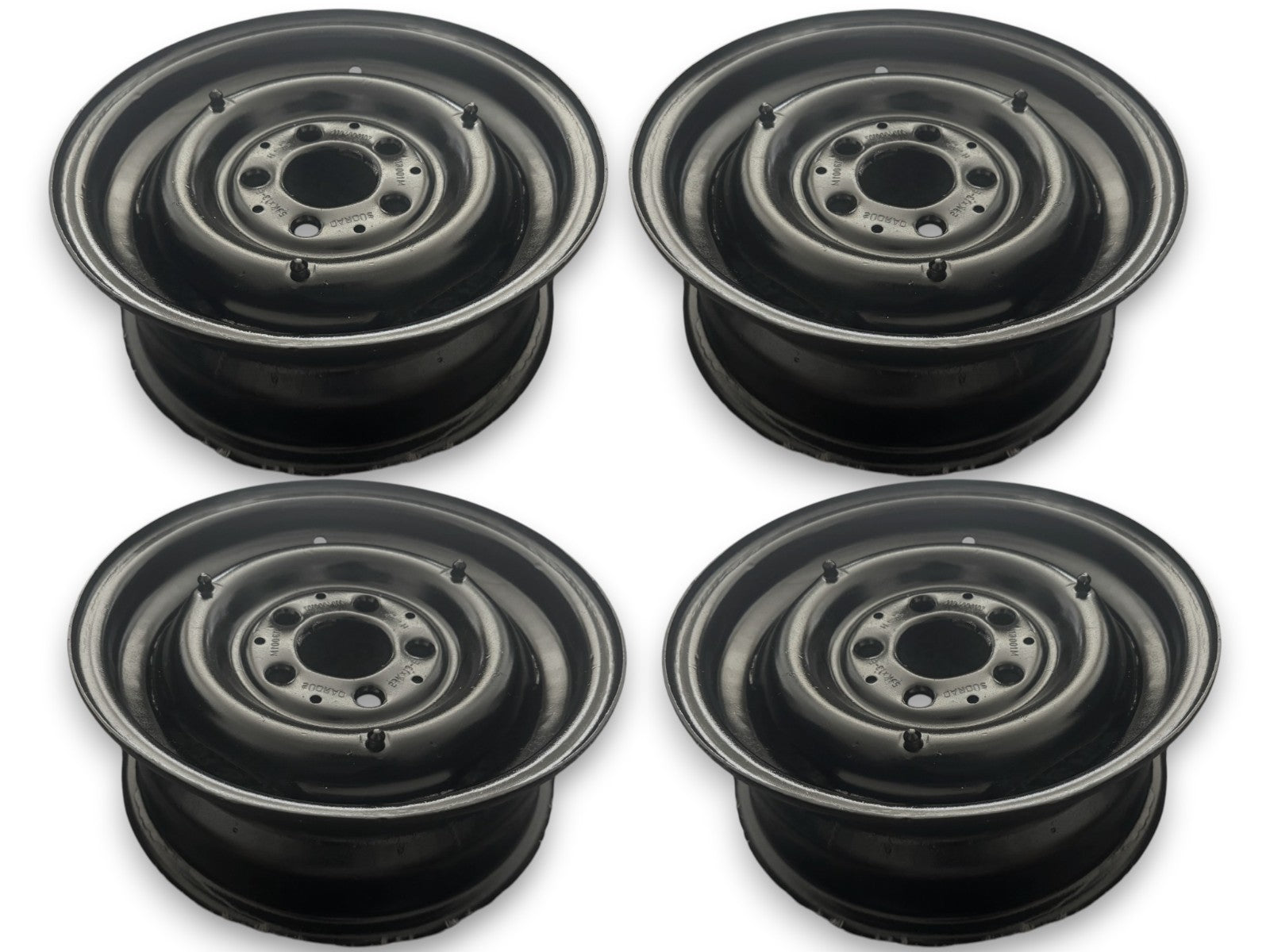 4x Original Mercedes-Benz Stahlfelgen 5Jx13 ET30 W110 W111 W120 Pagode Satz