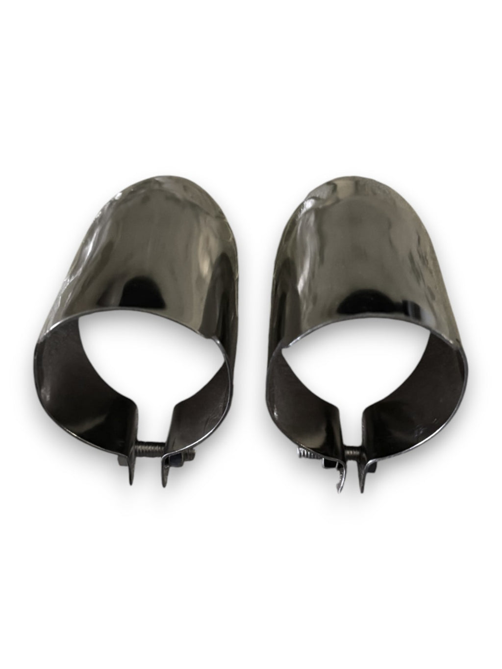 Auspuffblende Edelstahl für Mercedes R107 SL C107 SLC – 2 Stück