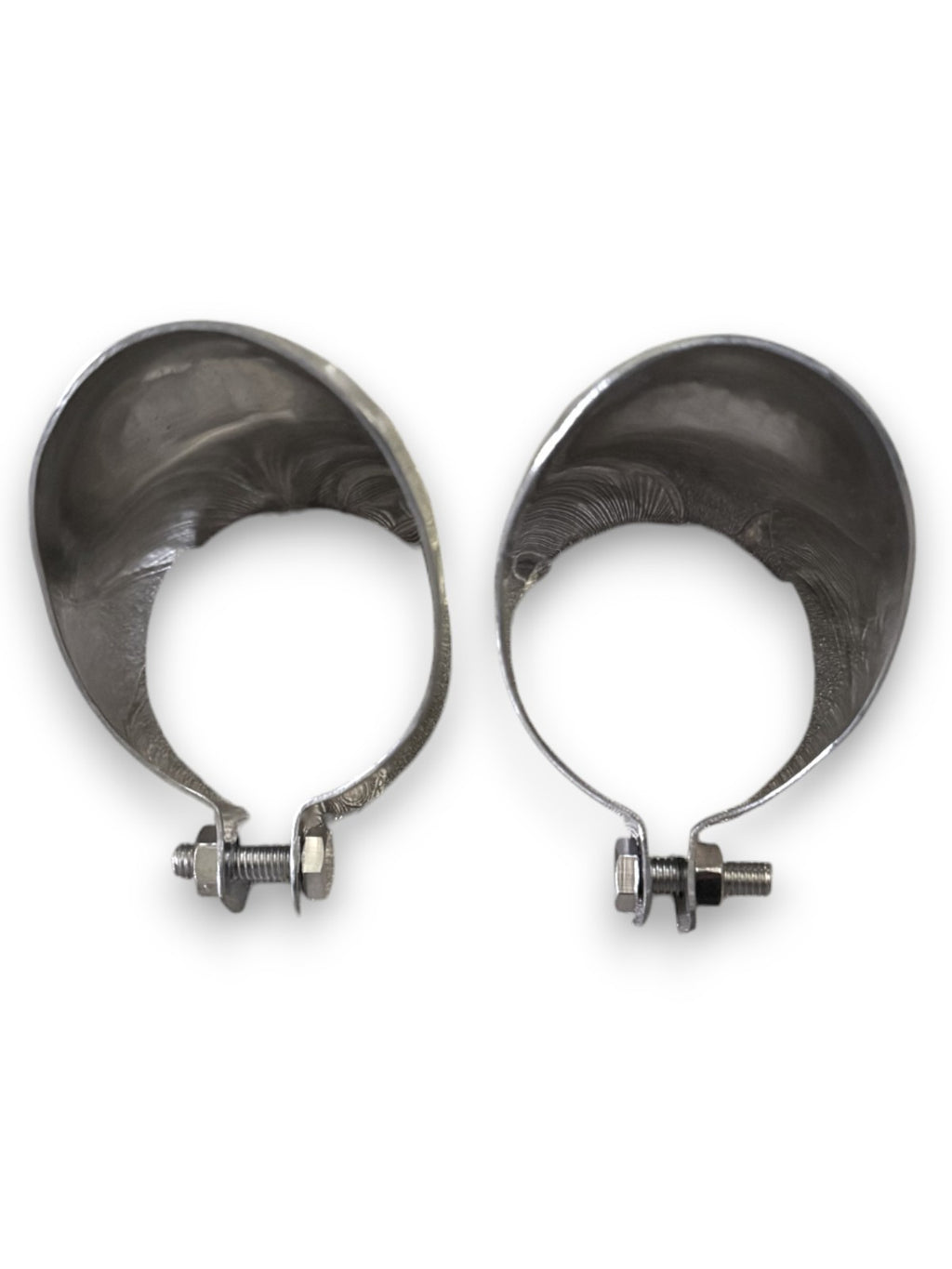 Auspuffblende Edelstahl für Mercedes R107 SL C107 SLC – 2 Stück