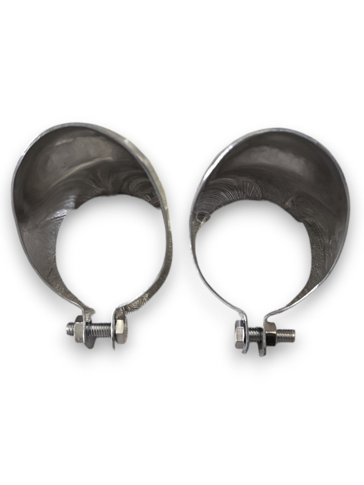 Auspuffblende Edelstahl für Mercedes R107 SL C107 SLC – 2 Stück