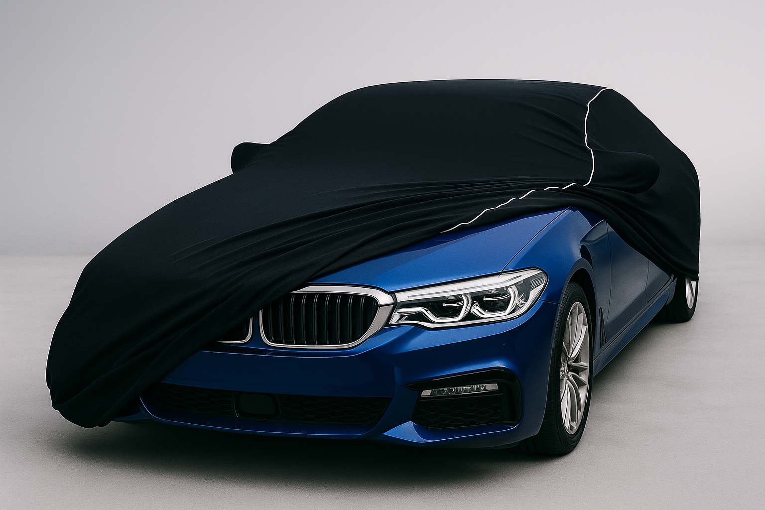 Ganzgarage Indoor Stretch Cover Carcover für Bmw 5er G30 Schwarz