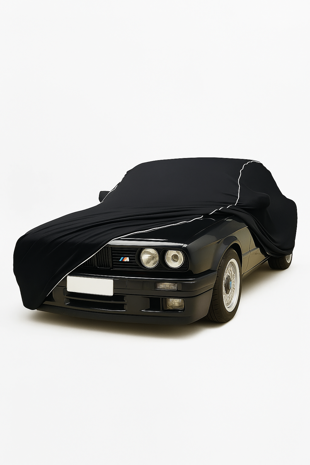 Ganzgarage Indoor Stretch Cover Carcover für BMW E30 Schwarz