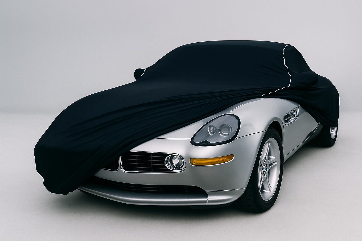Ganzgarage Indoor Stretch Cover Carcover für Bmw Z8 Schwarz
