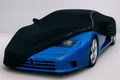 Ganzgarage Indoor Stretch Cover Carcover für Bugatti EB110 Schwarz