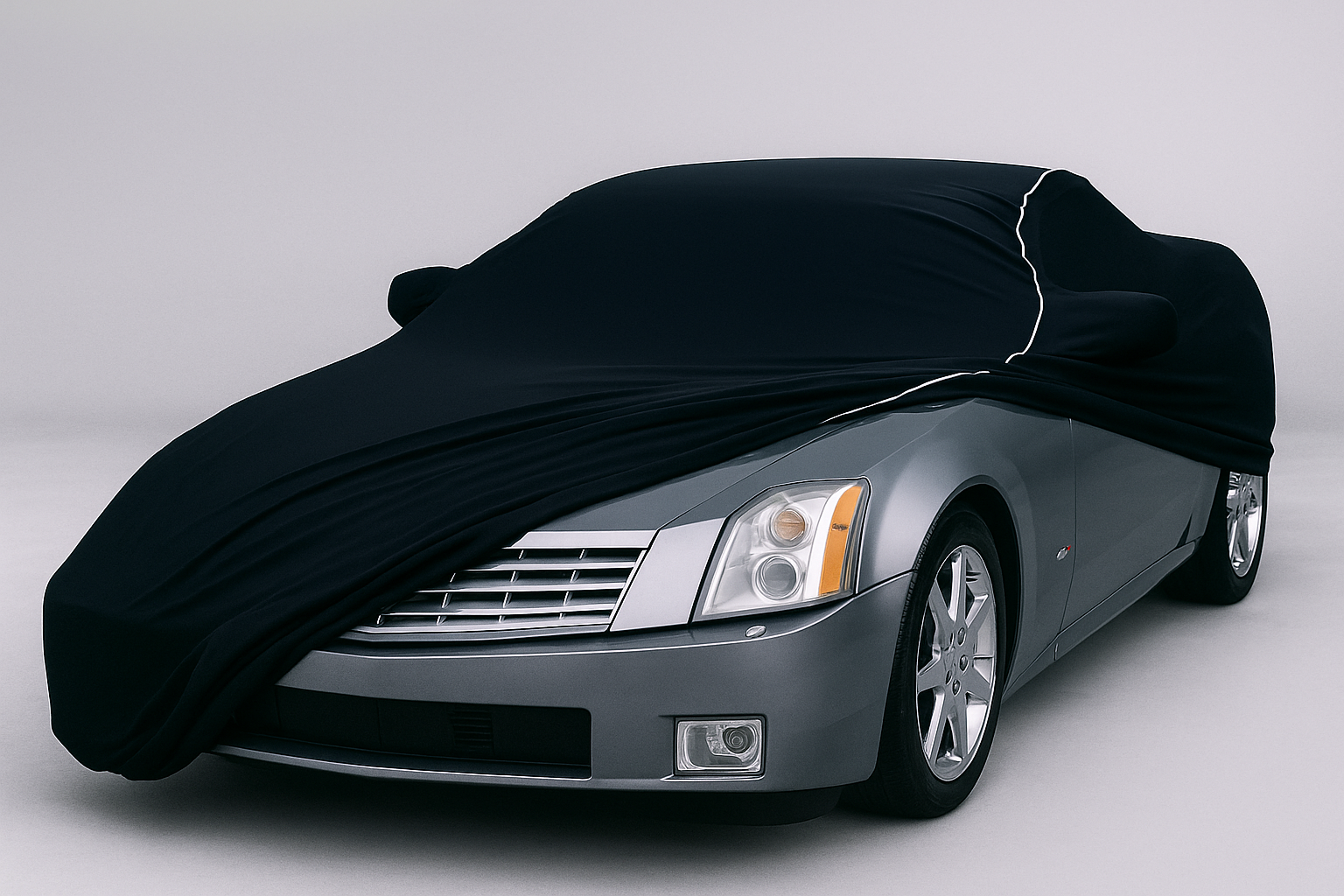 Ganzgarage Indoor Stretch Cover Carcover für Cadillac XLR Schwarz