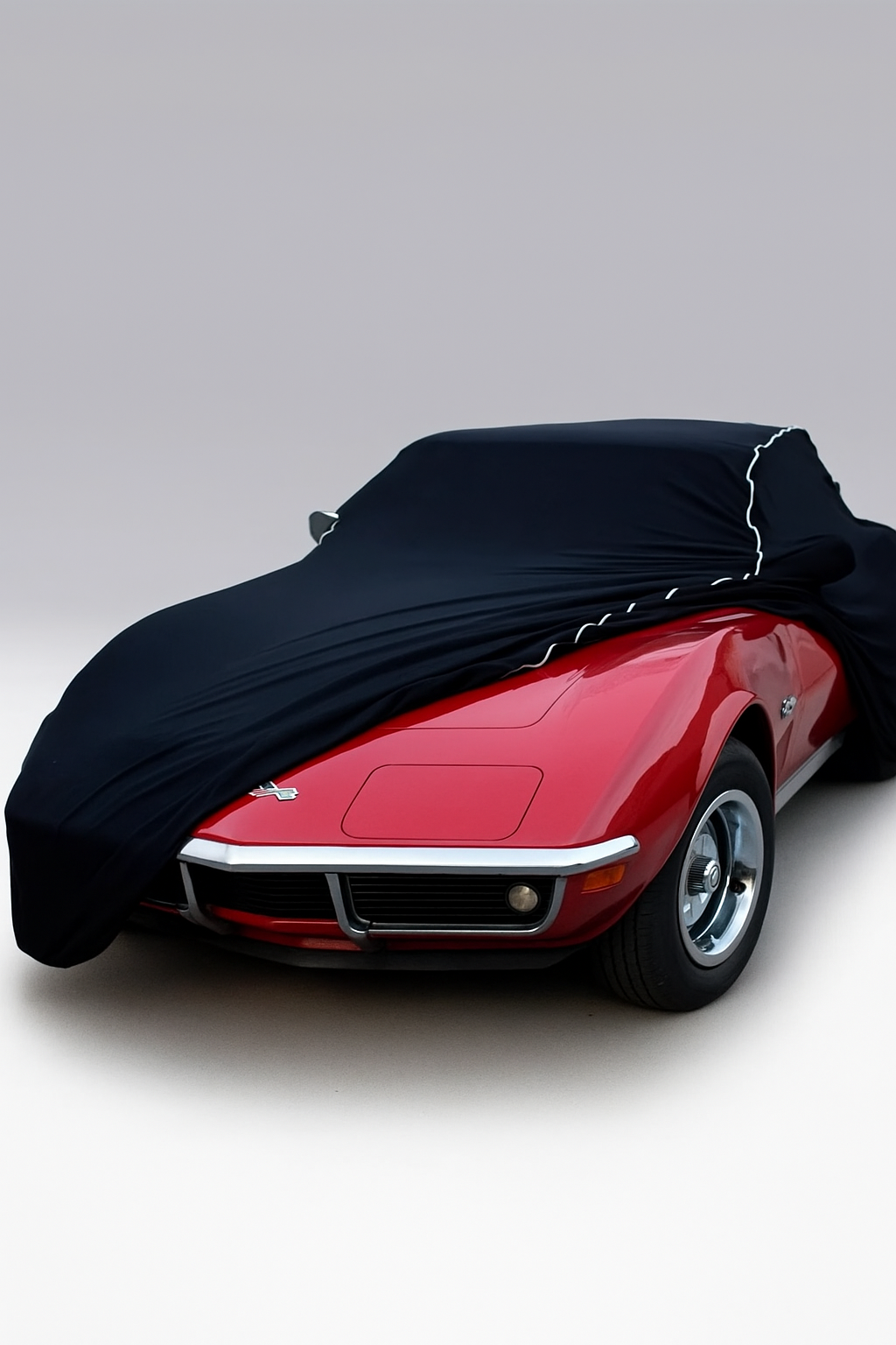 Ganzgarage Indoor Stretch Cover Carcover für Chevrolet Corvette C3 Cabrio & stin