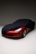 Ganzgarage Indoor Stretch Cover Carcover für Chevrolet Corvette C6& Z06 Schwarz