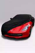 Ganzgarage Indoor Stretch Cover Carcover für Corvette C7 Schwarz
