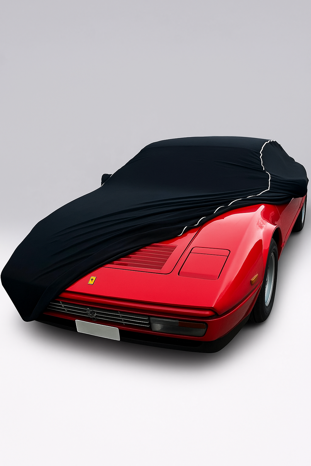 Ganzgarage Indoor Stretch Cover Carcover für Ferrari 308 Schwarz