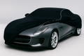 Ganzgarage Indoor Stretch Cover Carcover für Jaguar F Type Cabrio Schwarz