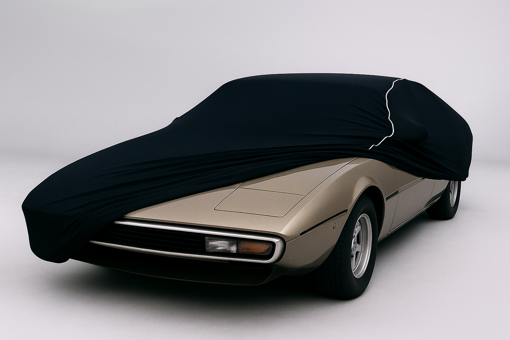 Ganzgarage Indoor Stretch Cover Carcover für Lamborghini Espada Schwarz