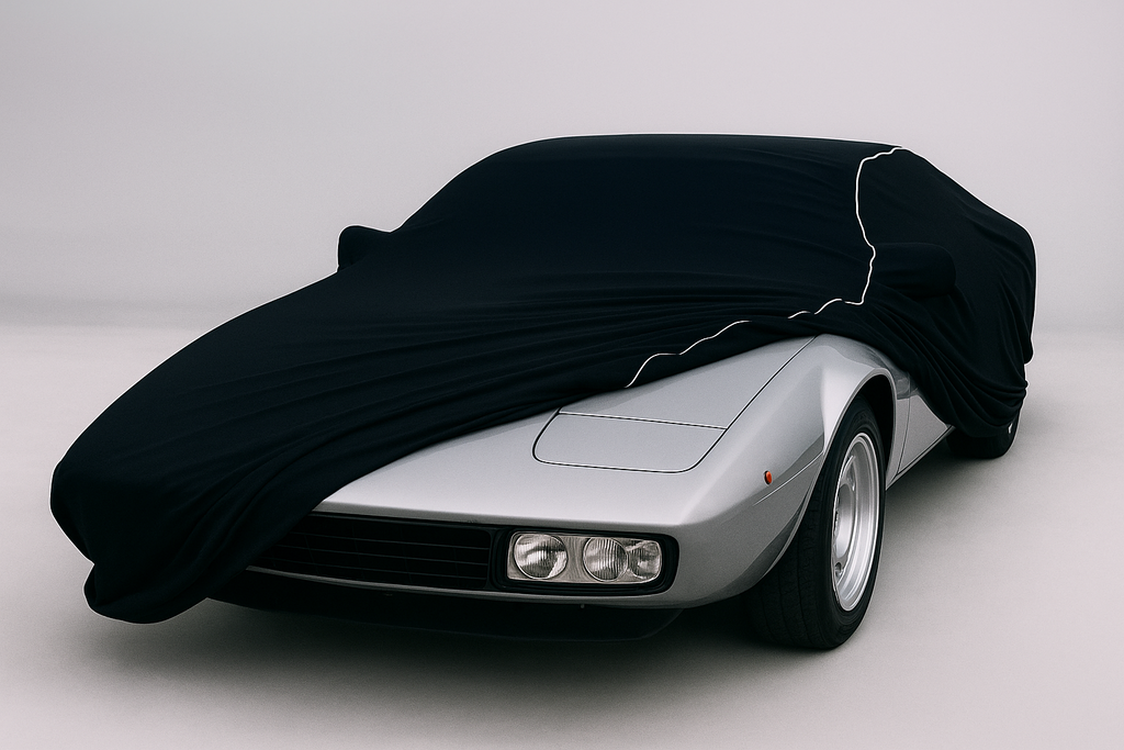 Ganzgarage Indoor Stretch Cover Carcover für Lamborghini Urraco Schwarz