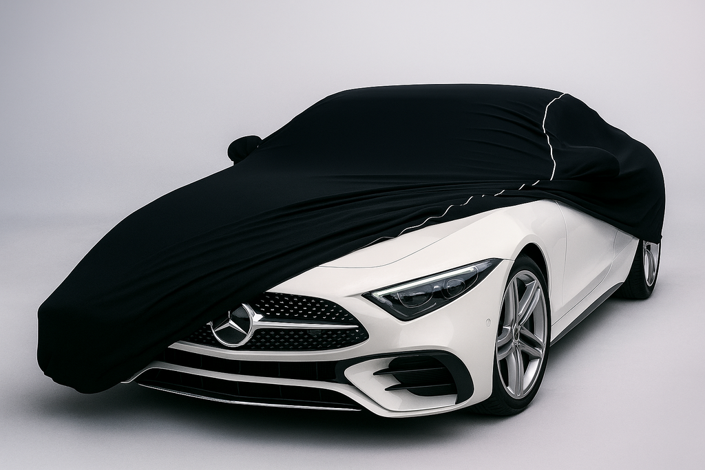 Ganzgarage Indoor Stretch Cover Carcover für Mercedes Benz SL R232 Schwarz