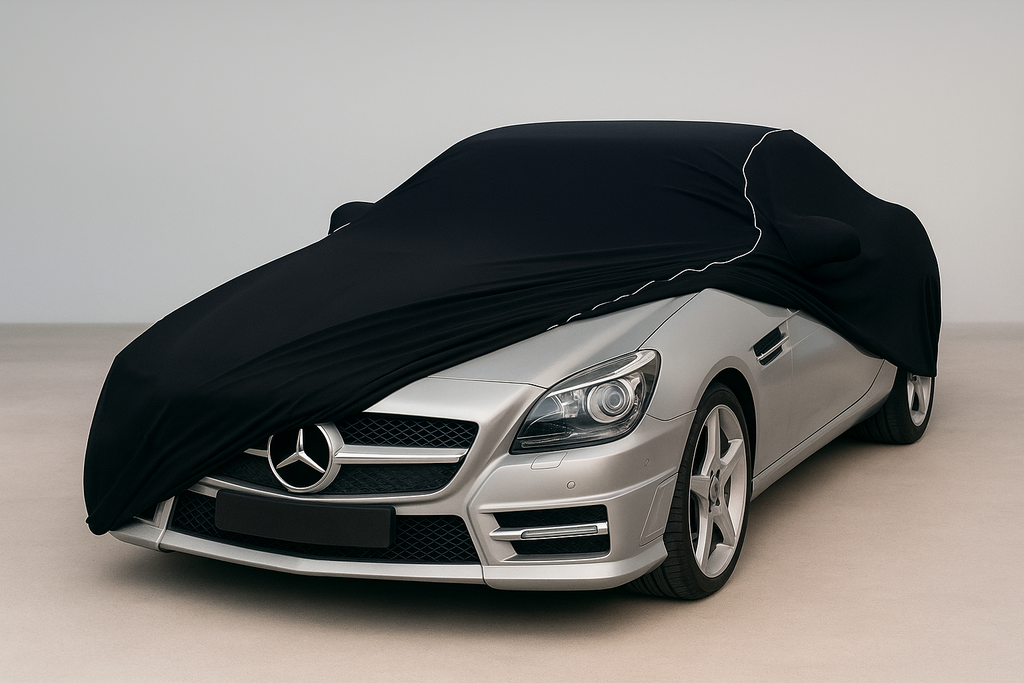 Ganzgarage Indoor Stretch Cover Carcover für Mercedes SLK Schwarz