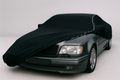Ganzgarage Indoor Stretch Cover Carcover für Mercedes W124 Schwarz