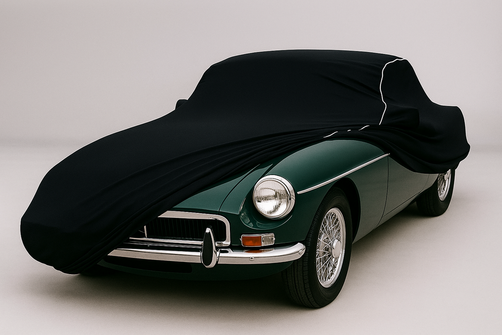 Ganzgarage Indoor Stretch Cover Carcover für MG MGB Cabrio Schwarz