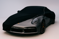 Ganzgarage Indoor Stretch Cover Carcover für Porsche 911 4s GTS Turbo Schwarz