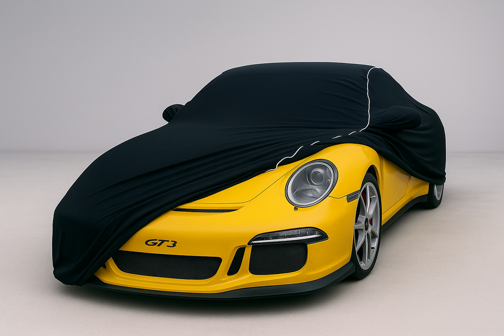 Ganzgarage Indoor Stretch Cover Carcover für Porsche 911 997 GT3 Schwarz