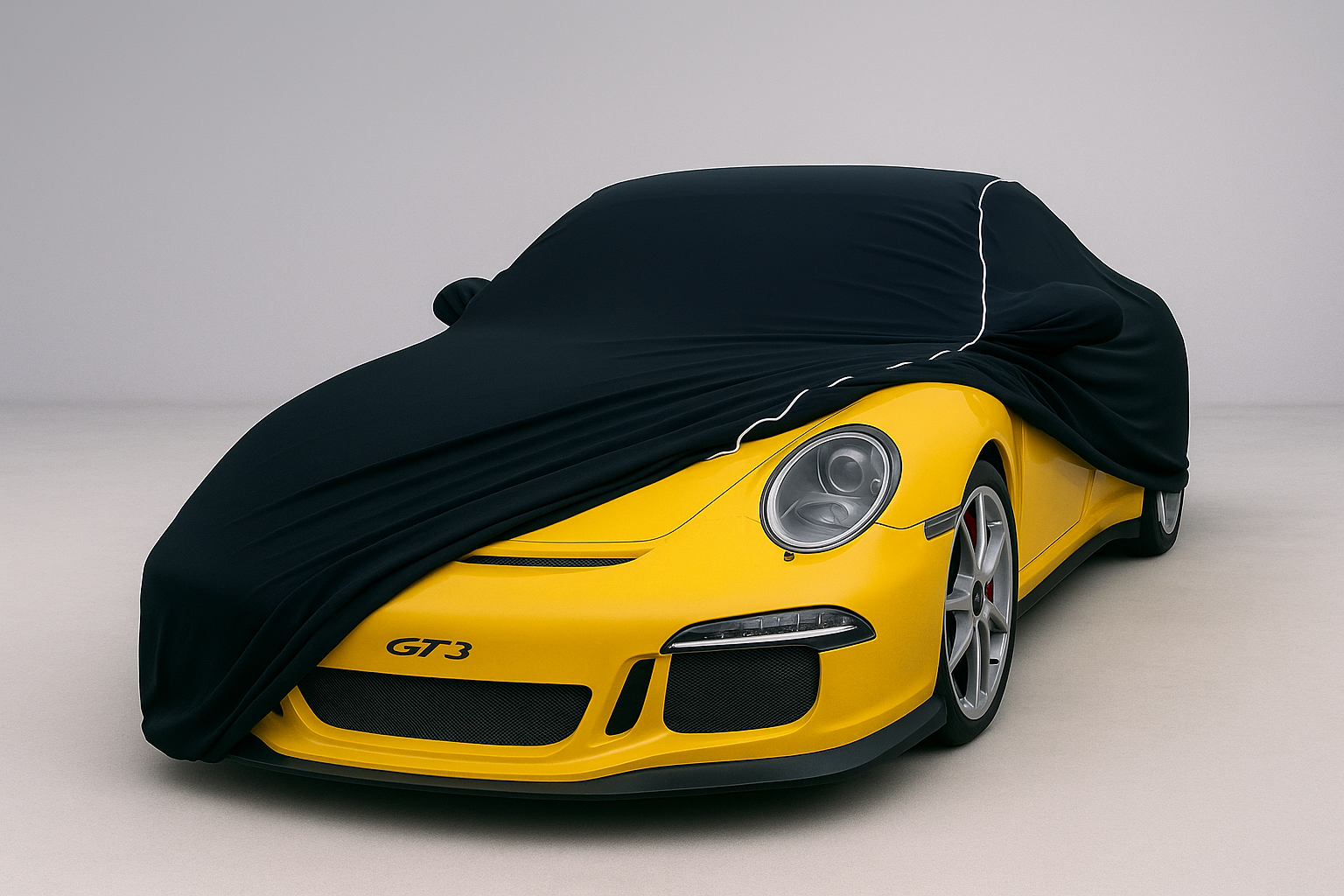 Ganzgarage Indoor Stretch Cover Carcover für Porsche 911 997 GT3 Schwarz