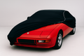Ganzgarage Indoor Stretch Cover Carcover für Porsche 924 Schwarz.