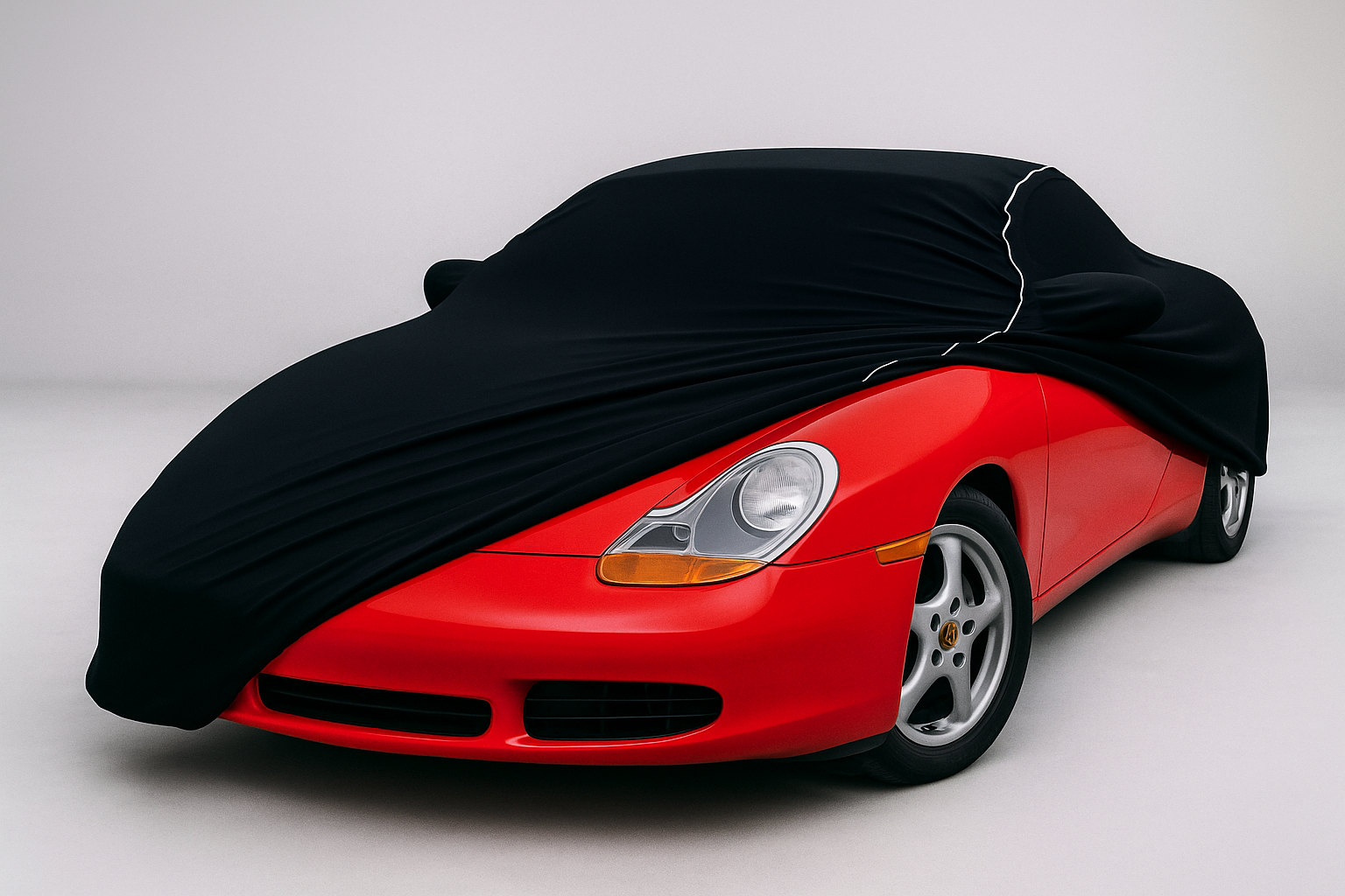 Ganzgarage Indoor Stretch Cover Carcover für Porsche boxster 986 Schwarz