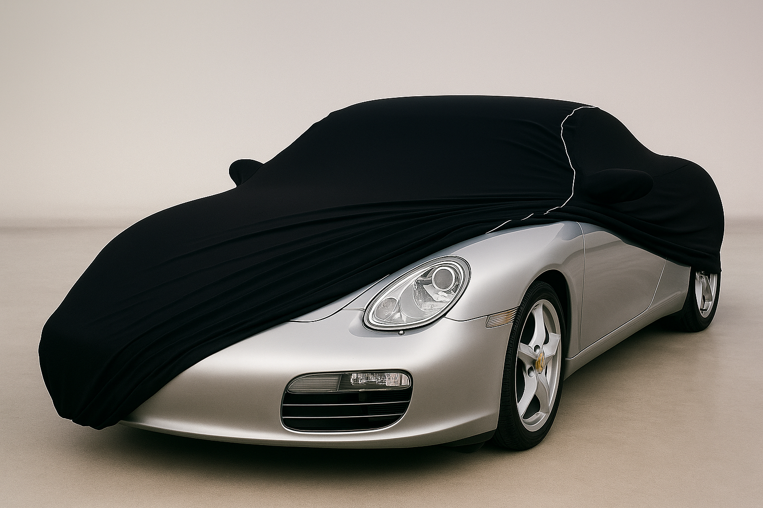 Ganzgarage Indoor Stretch Cover Carcover für Porsche Boxster 987 Schwarz