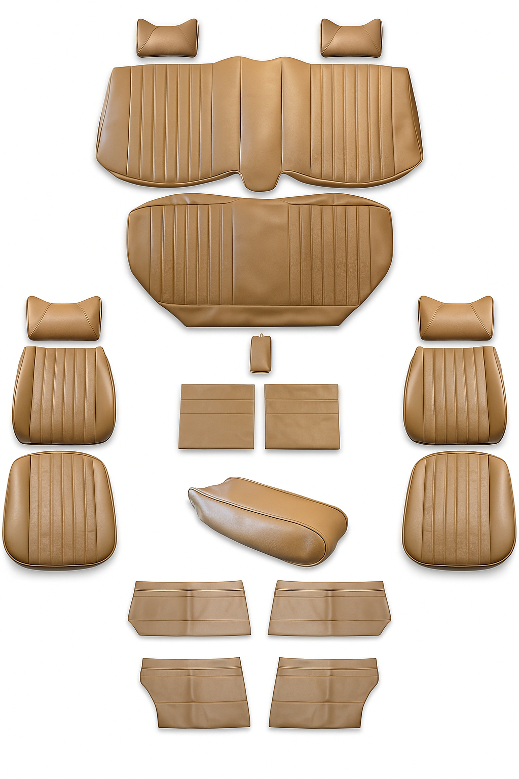 Sitzbezüge Bezüge für Mercedes Benz W114 W115 Limousine 1972-1976 Dattel