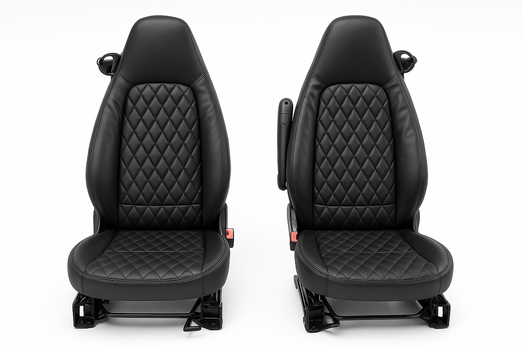 Sitzbezüge Bezüge für Smart 451 Brabus Diamant keine Schonbezüge Schwarz