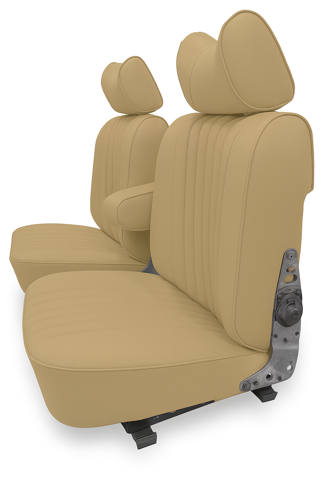 Sitzbezüge Bezüge für die Vordersitze für Mercedes Benz SL R107 beige ab 1985.