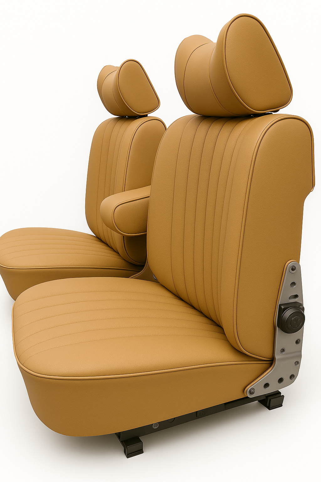 Sitzbezüge Bezüge für die Vordersitze für Mercedes Benz SL R107 Dattel ab 1985.