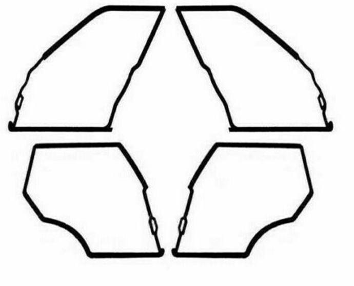 Türdichtung Türgummi Rubber Seal Dichtung für Mercedes W123 4-Teilig
