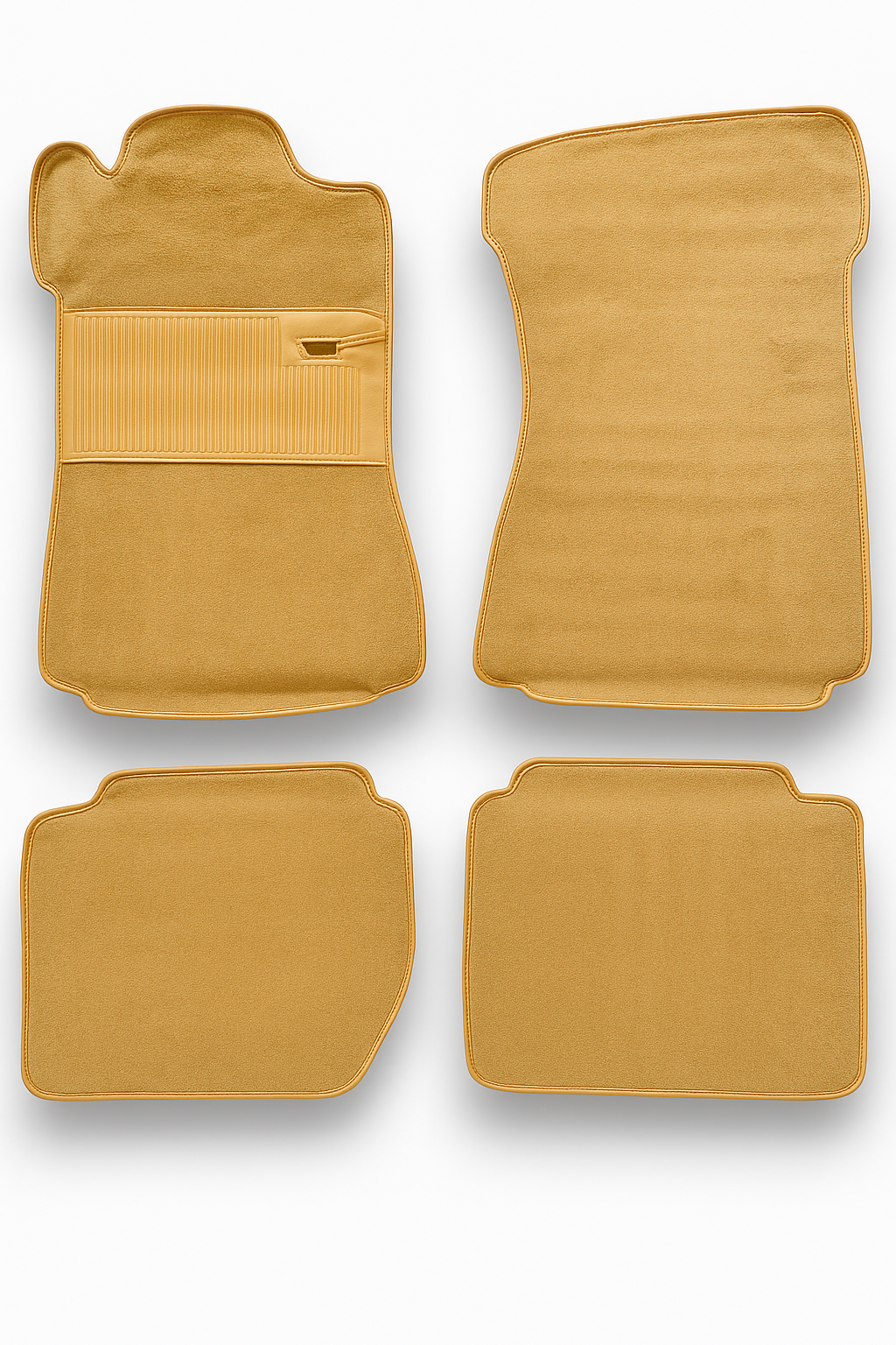 Teppichsatz Teppich für Mercedes W114 W115 Coupe Gummi Absatzschoner Beige