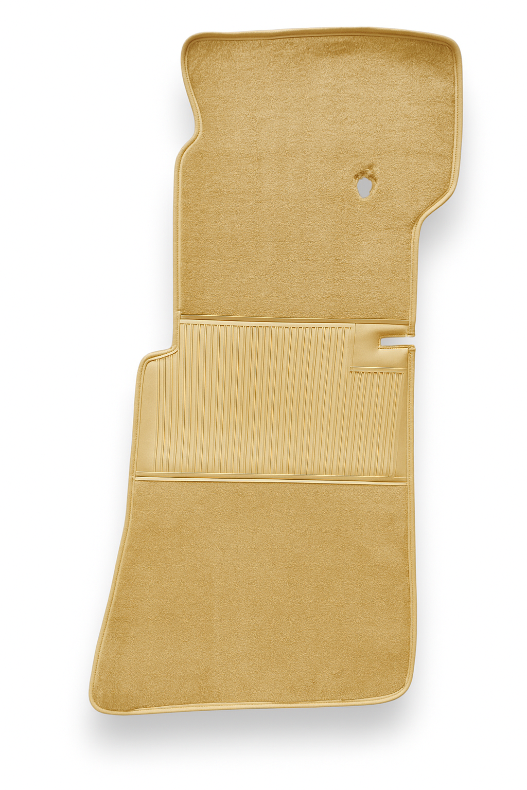 Teppichsatz Teppich für Mercedes SL107 R107/W107 Gummi Absatzschoner Beige RHD