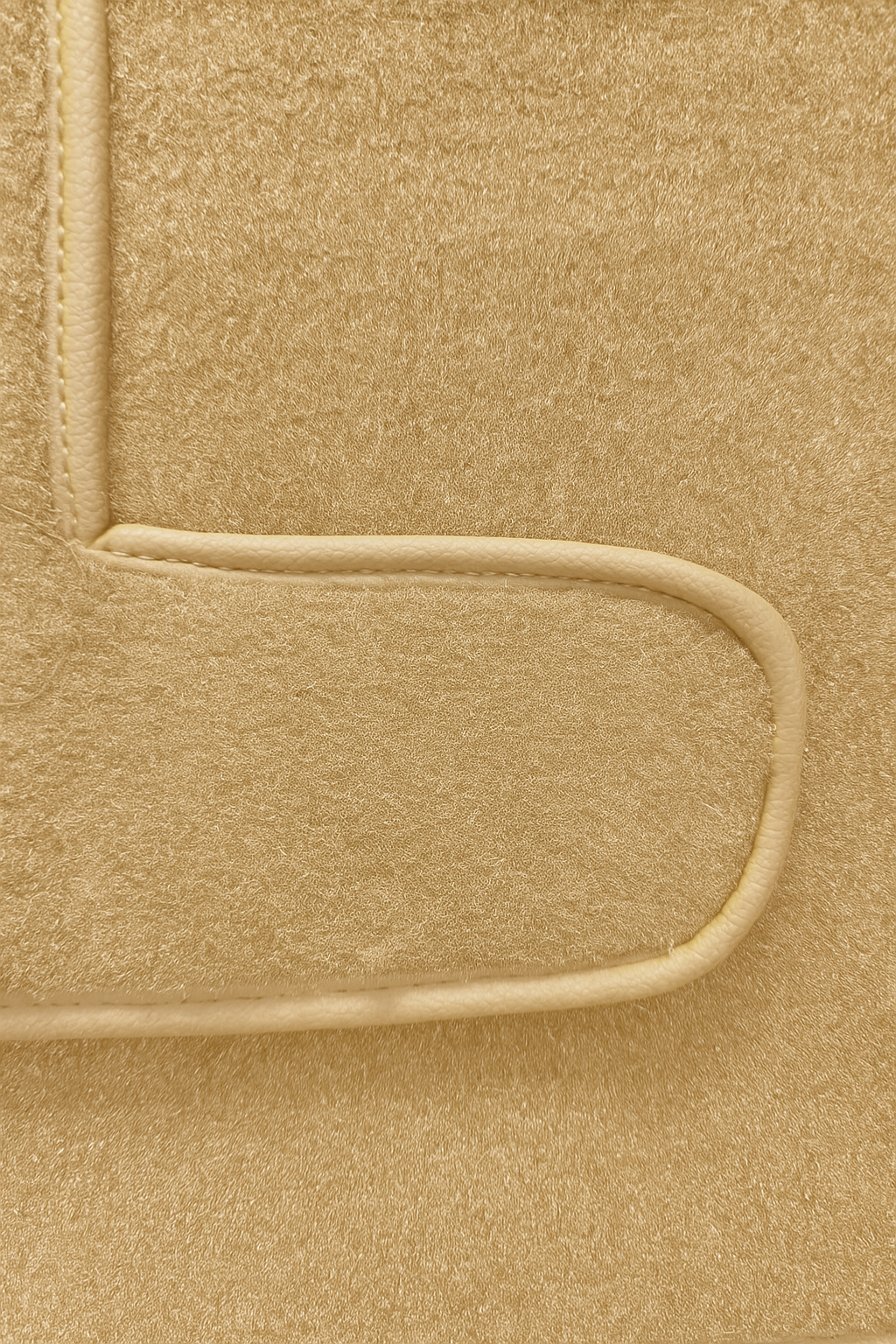 Teppichsatz Teppich für Mercedes SL107 R107/W107 Gummi Absatzschoner Beige RHD