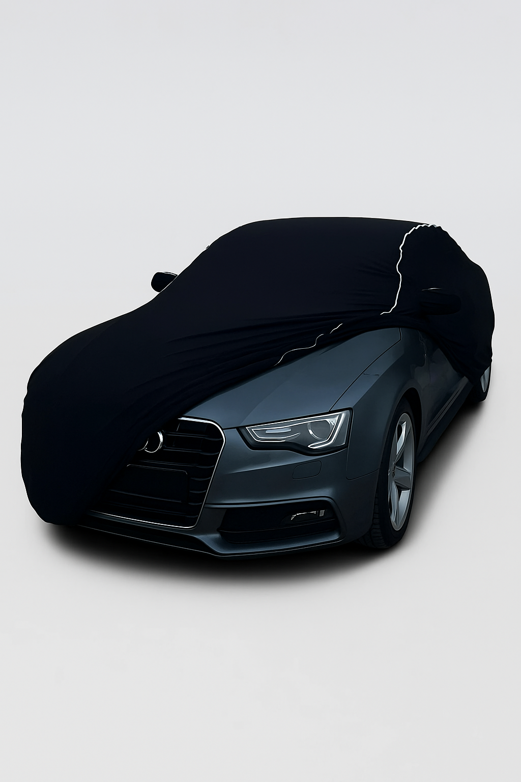 Ganzgarage Indoor Stretch Cover Carcover für Audi A5 Sportback Schwarz
