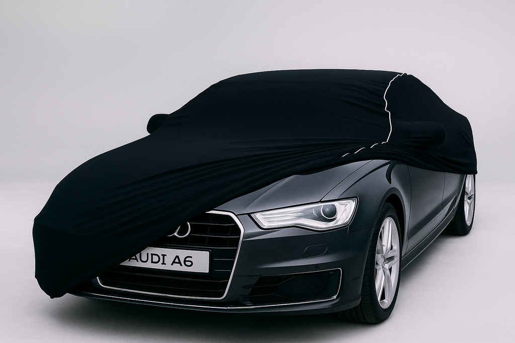 Ganzgarage Indoor Stretch Cover Carcover für Audi A6 C7 Limousine Schwarz