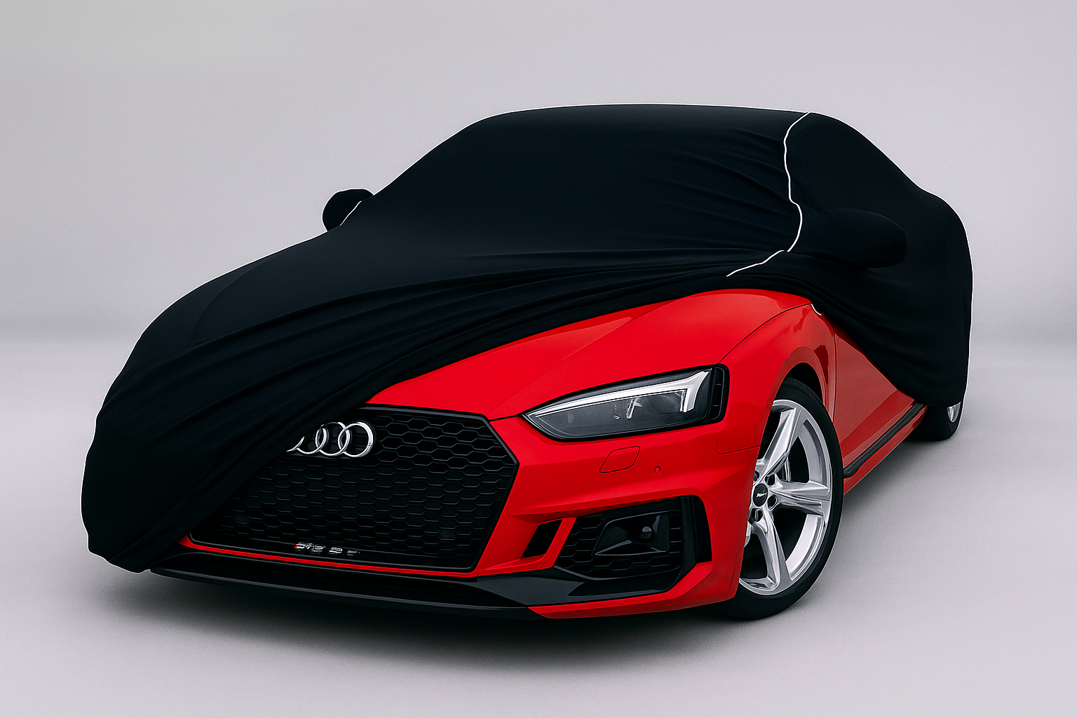 Ganzgarage Indoor Stretch Cover Carcover für Audi Rs5 Schwarz