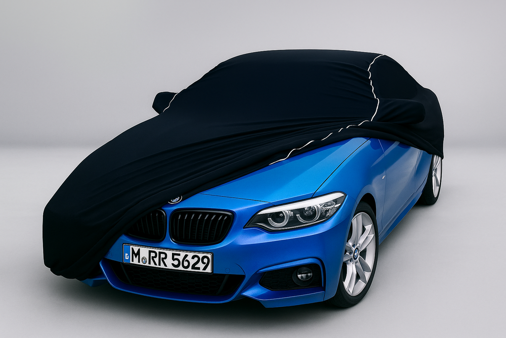 Ganzgarage Indoor Stretch Cover Carcover für Bmw 2er F22/F23 Schwarz
