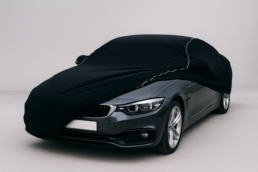 Ganzgarage Indoor Stretch Cover Carcover für Bmw 4er F36 Gran Coupe Schwarz