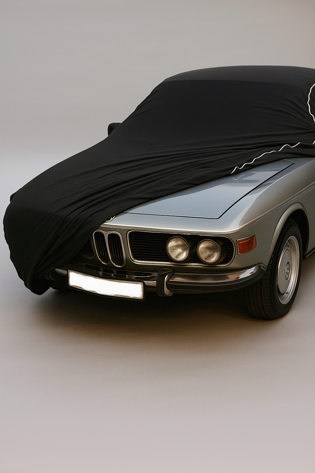 Ganzgarage Indoor Stretch Cover Carcover für Bmw E9 2800CS Schwarz.