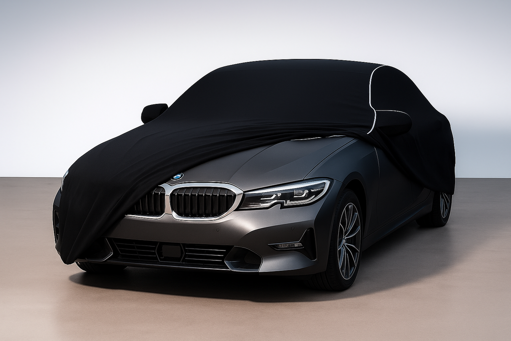 Ganzgarage Indoor Stretch Cover Carcover für Bmw G20/G21 Schwarz